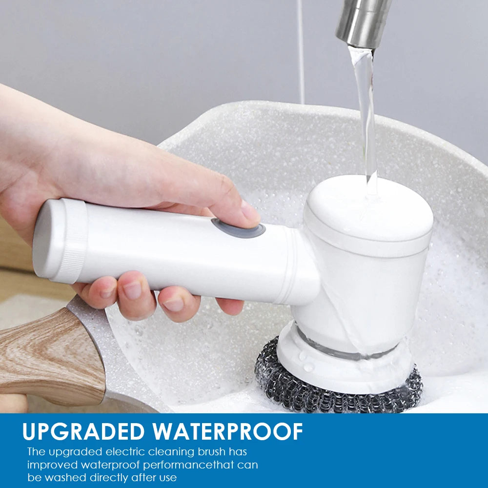 Cepillo Eléctrico de Limpieza Magic Brush 360° - Recargable USB con 3 Cabezales