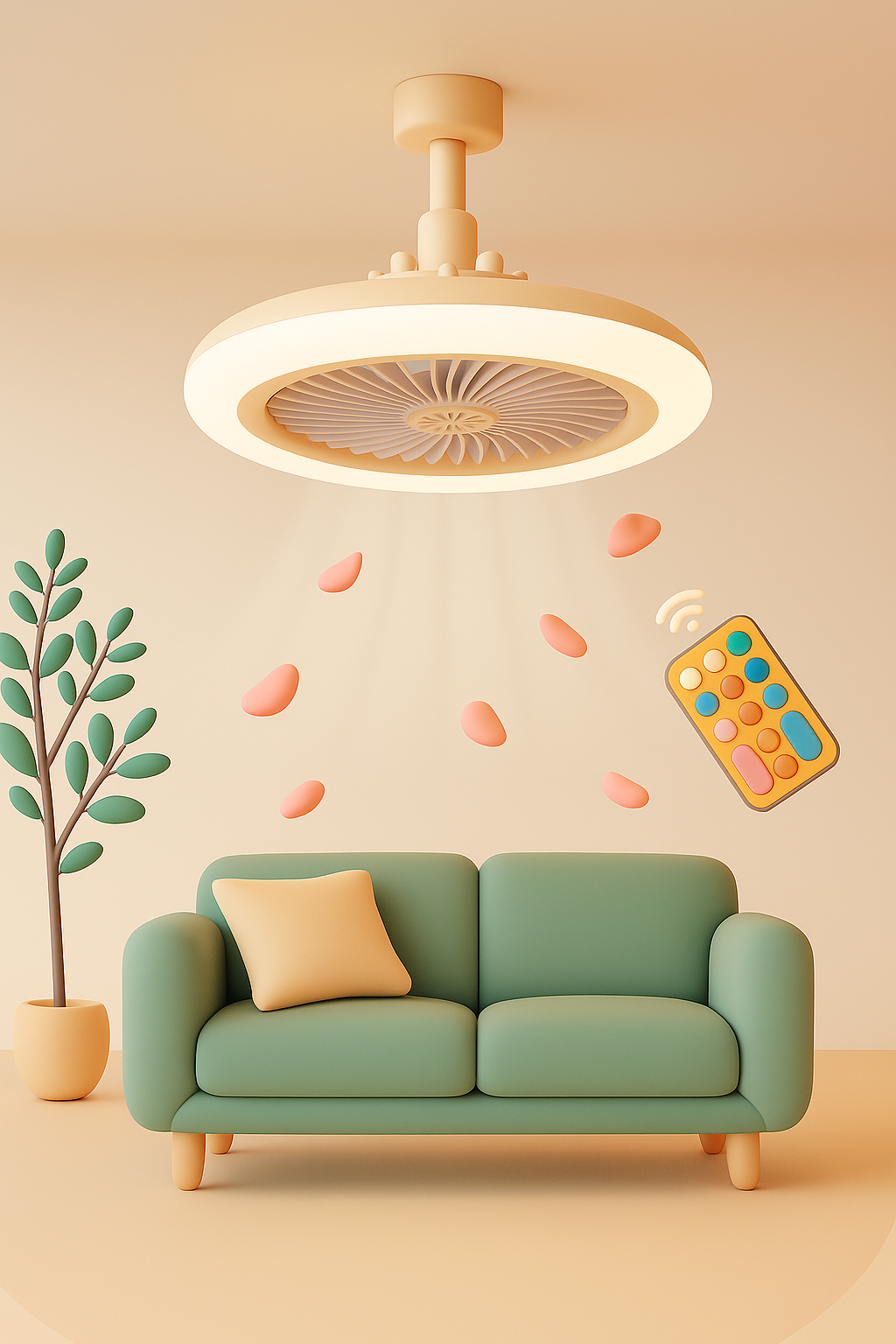 VENTILADOR PLAFON LED E003