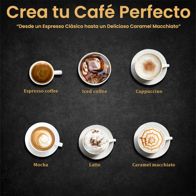 Cafetera Espresso Profesional Automática con Espumador de Leche - Coffee Maker Premium
